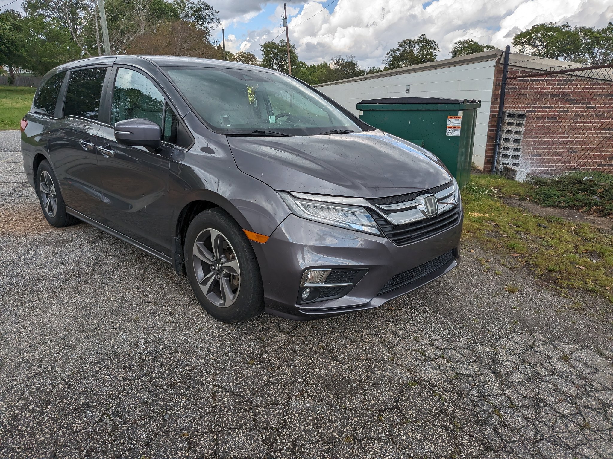 Honda Odyssey front end after repair