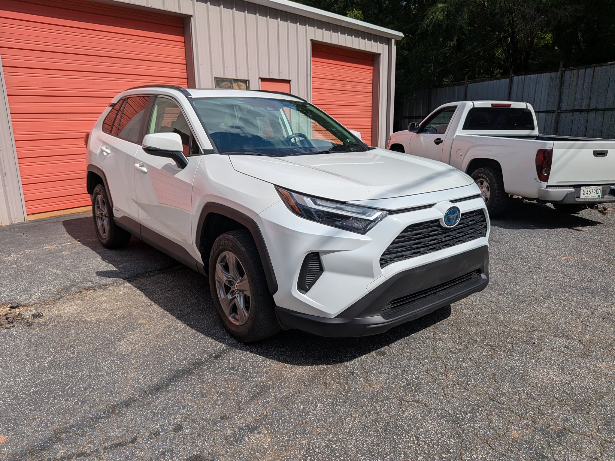 Toyota RAV4 front end after repair